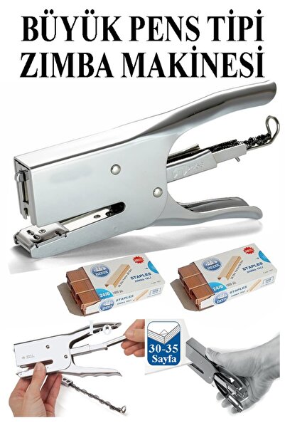 Artmaster Pens Stapler Machine 24/6 and 2 Pieces of Staple Wire Norex Pen Typ...