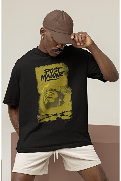 SEVBANO Σχεδιασμός μπλουζάκι με στάμπα Post Malone Rapper Singer Unisex Oversize