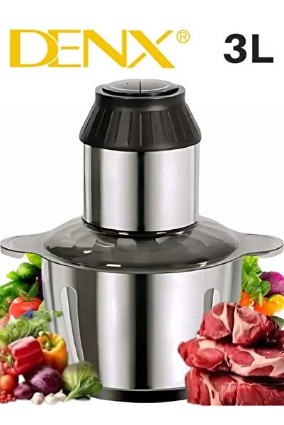Dinx Electric Meat Grinder and Food Blender - 3L Stainless Steel Bowl