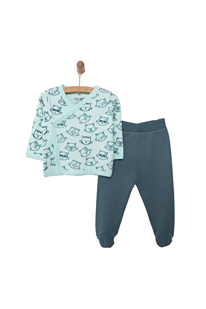 ebebek Hello Baby HelloBaby Uzay Baskılı Yenidoğan Zıbın-Patikli Alt Erkek Bebek