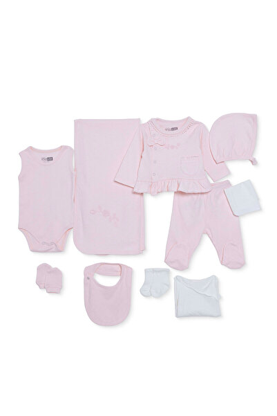 ebebek Hello Baby HelloBaby Kız Bebek 10lu Hastane Çıkışı Çiçek Baskılı Çıtçı...