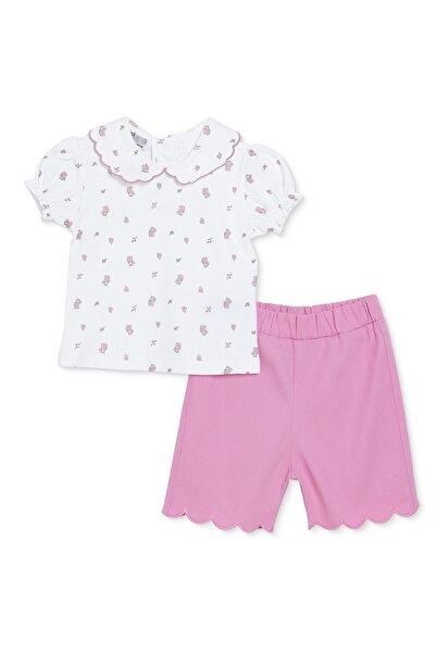 ebebek Hello Baby HelloBaby Kız Bebek Bluz-Şort Çiçek Baskılı Çıtçıtlı Bebe Y...