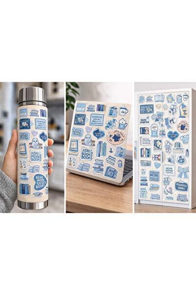 Limitless Design Kitap Sever Sticker Poster – Book Lover & Bookish Themed Dec...