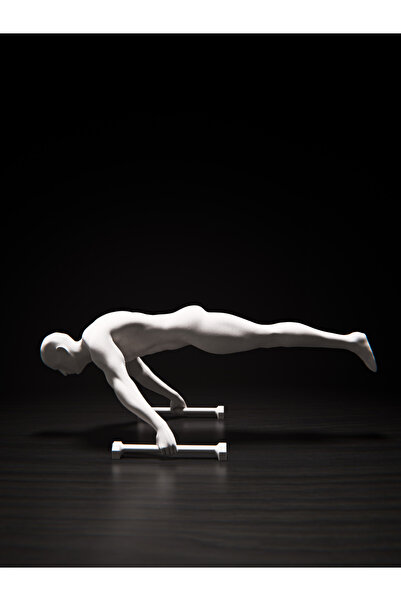 HaBu Lab 3D Baskı Calisthenics Sporcu Heykeli – Dekoratif Gym Athlete Biblo