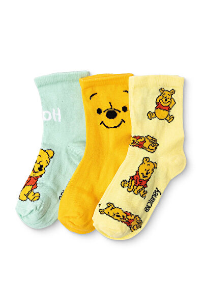 Disney Baby Unisex 3lü Soket Çorap Lisans Baskılı
