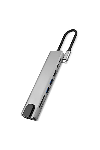 esplendor Type-C Connection Adapter USB HDMI Ethernet Sd Card Reader