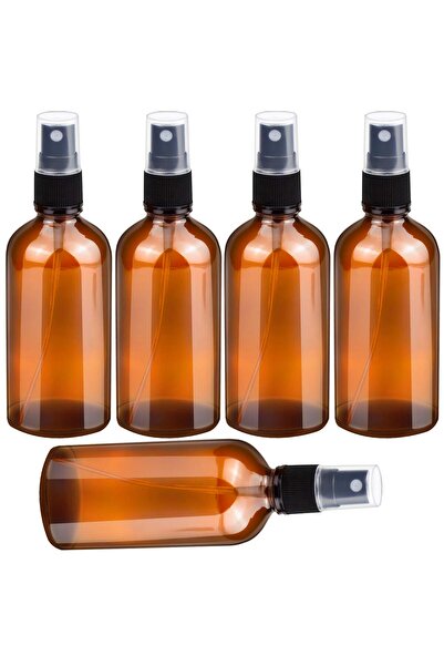 XIAOXIAO 100ml Küçük Amber Cam Sprey Şişesi Boş İnce Sis Cam Şişeler Uçucu Yağlar için Atomizer Spre