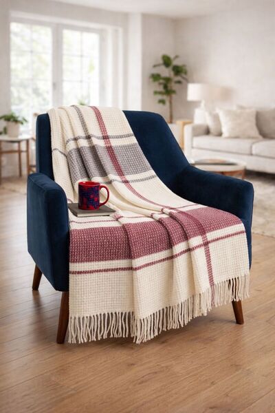 Dinarsu Cozy Life Cotton Lu Tv Blanket Si 130X170