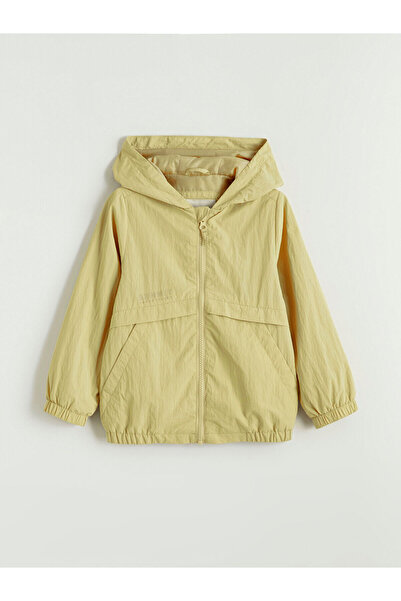 LC Waikiki Yellow Hooded Boy's Raincoat (S6)