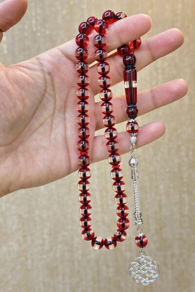 NAMAT Bakelite 45 count prayerbead rosary with stainless steel tassel