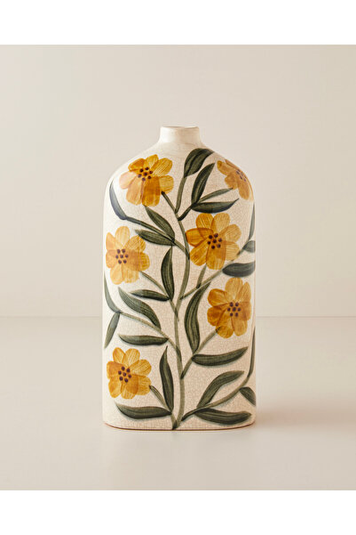 English Home Laurel Seramik Vazo 16x31 cm Multicolor