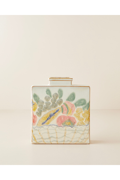 English Home Marsha Seramik Vazo 21 cm Bej