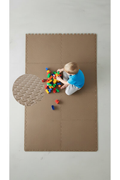 CARPAZAR Modern Oyun Matı 100x200 Kurulumlu 8 Parça 50x50 13mm Oyun Halısı Ma...