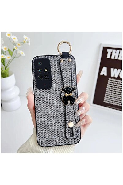 Pro Aksesuar حافظة متوافقة مع هاتف Redmi 10 مصنوعة من السيليكون بتفاصيل دب تي...