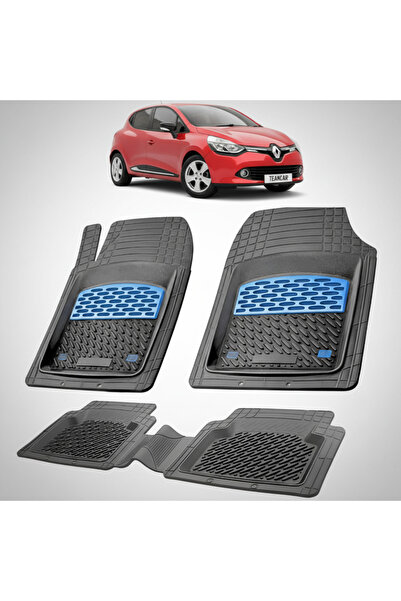 TEAMCAR Πατάκια δαπέδου συμβατά με Renault Clio IV 1 Hatchback 2012-2016 | Μπλε