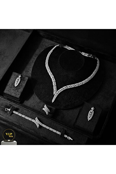 jewelrystore طقم اكسسوارات زركون بدقه الماس