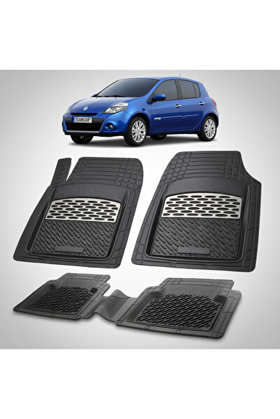 TEAMCAR Πατάκια δαπέδου συμβατά με Renault Clio III 2 Hatchback 2009-2012 | Α...