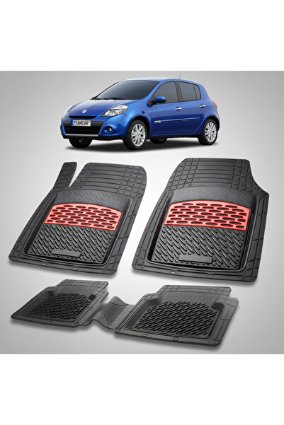TEAMCAR Πατάκια δαπέδου συμβατά με Renault Clio III 2 Hatchback 2009-2012 | Κ...