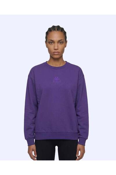 Kappa Milas Crewneck Kadın Lacivert Comfort Sweatshirt