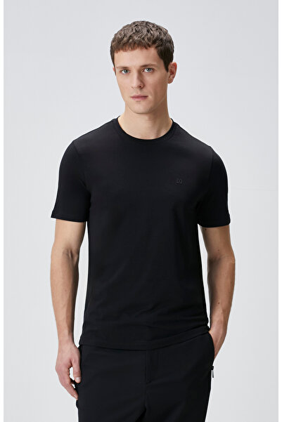Network Siyah Kısa Kol Basic T-shirt