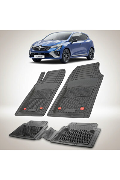TEAMCAR Πατάκια δαπέδου Renault Clio V 2 Hatchback Συμβατά 2023-2026 | Μαύρο