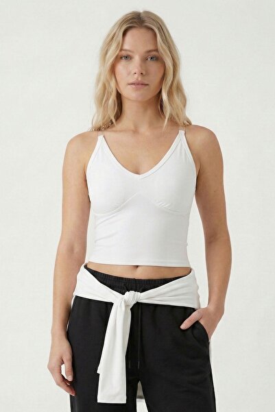 Rays 9053 Ghost Strap Blouse White