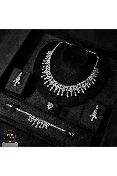 jewelrystore طقم اكسسوارات زركون فاخر