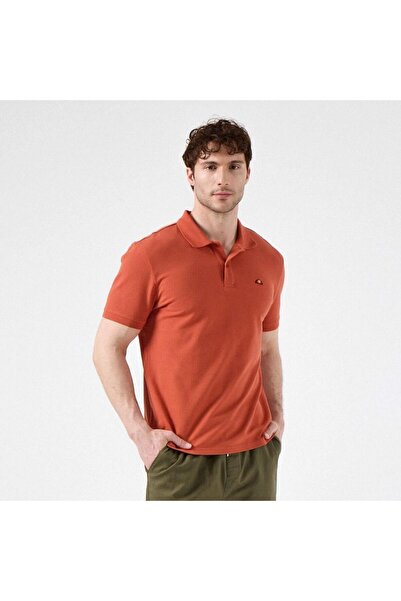 Ellesse 6SM5044-BR Ανδρικό T-Shirt με λαιμόκοψη πόλο - Πλακάκι