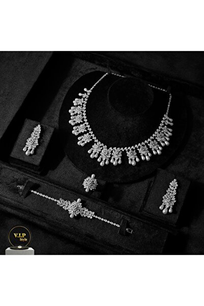 jewelrystore طقم اكسسوارات زركون فاخر