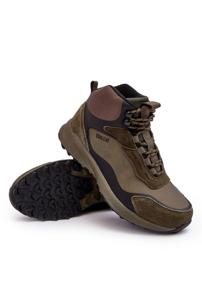 Big Star Shoes Încălțăminte de trekking pentru bărbați, izolați, verzi, Big S...