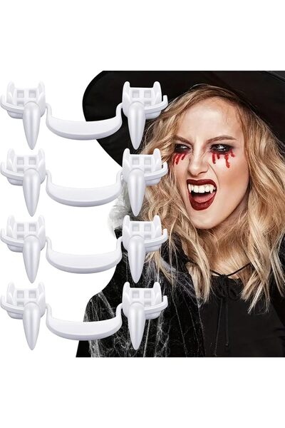 SEMINISMAR Dinți de vampir retractabili, 4 bucăți