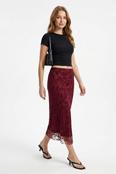 Rays 8470a pencil skirt plum