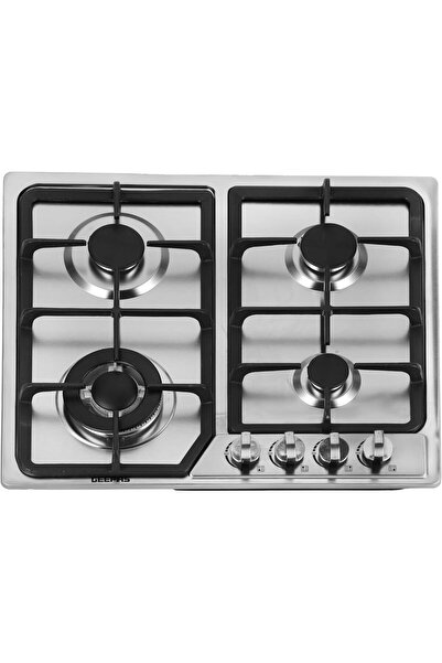 Geepas Built-In Stainless Steel Gas Hob- GGC31051FFD/ 4 Burners with Separate...