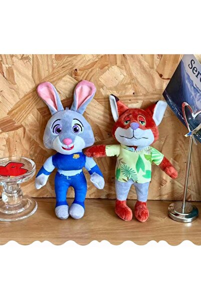 GIA'S WORLD Set papusi plus Zootopia Iepuras plus Vulpe, Breloc de pluș Zooto...