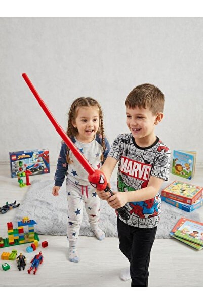 Tıfıl Toys Örümcek Adam Kahramını Temalı Işıklı Sesli Sensörlü Oyuncak Silahı