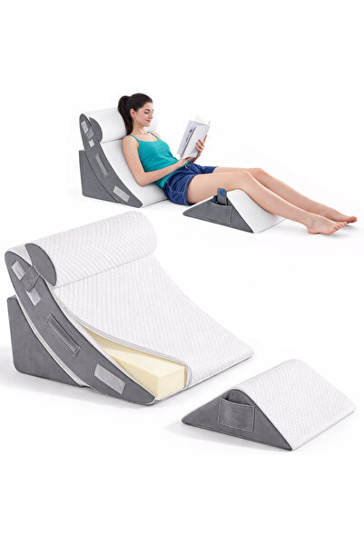 Linomag Husă de schimb pentru set de 4 perne ortopedic Linomag®, cu fermoar, ...