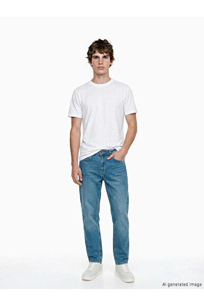 LC Waikiki Ανδρικό τζιν παντελόνι LCW Jeans Green 710 Loose Fit