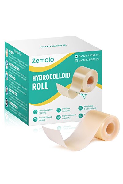 NO BRAND Rolă hidrocoloidă 5cm x 95m, comprese autoadezive pentru pansamente,...