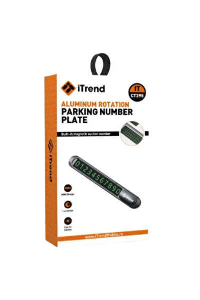 itrend Suport Număr de telefon Auto, Metalic , Numere verzi,