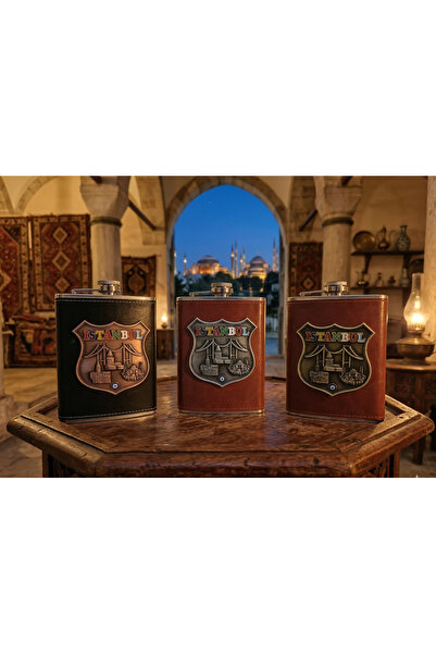 Meya design Stainless Steel Istanbul Local Flask Decorative Istanbul Themed F...