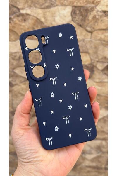 Vip Case Vivo V40 Lite 5g Compatible Mini Bow Patterned Silicone Shock-Absorb...