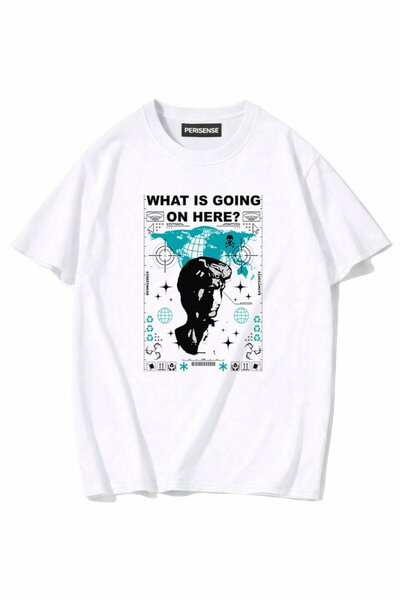 PERISENSE Unisex Γυναικεία/Ανδρικά με τύπωμα 100% Βαμβάκι Premium Χτενισμένα ...