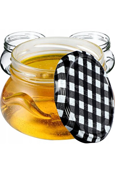 KADAX Borcan 300 ml Borcane pentru Miere, Dulceață, Confituri, Sticlă 10 buc....