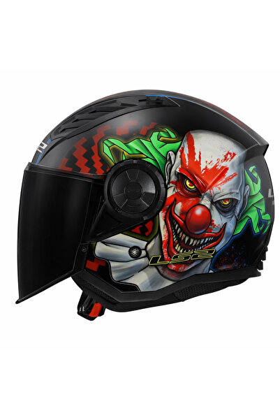 LS2 AIRFLOW 2 HAPPY DREAMS MAT KASK (SİYAH VİZÖR)