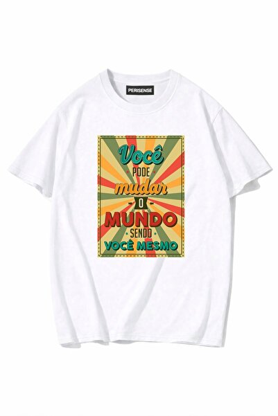 PERISENSE Unisex Γυναικεία/Ανδρικά με τύπωμα 100% Βαμβάκι Premium Χτενισμένα ...