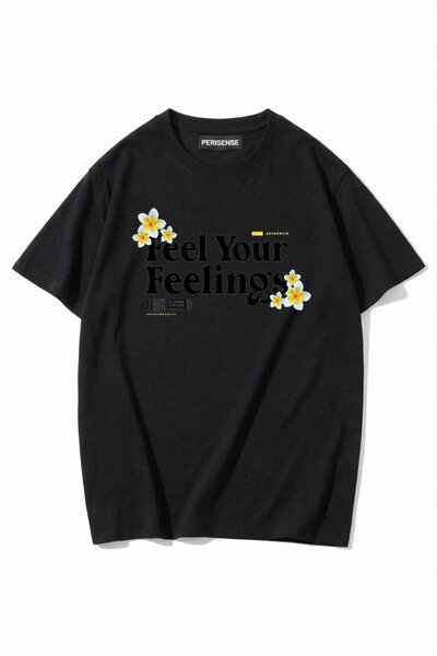 PERISENSE Unisex Γυναικεία/Ανδρικά με τύπωμα 100% Βαμβάκι Premium Χτενισμένα ...