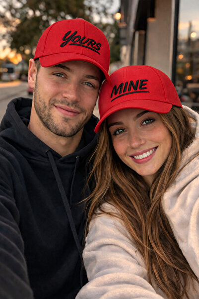 ZERAMİNE Șapcă de baseball unisex brodată „Yours Mine” – Combinație pentru în...