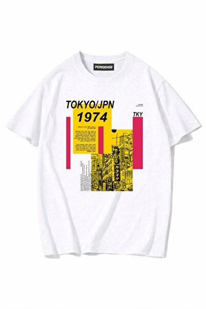 PERISENSE تي شيرت للجنسين للنساء/الرجال مطبوع 100% قطن ممشط فاخر مقاس كبير قطن