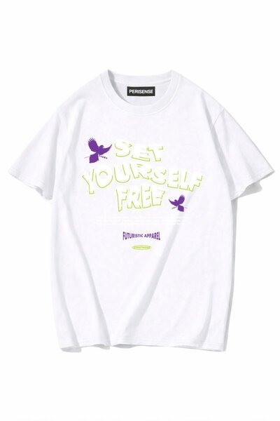 PERISENSE Unisex Femei/Bărbați cu imprimeu bumbac 100% Premium bumbac moale s...