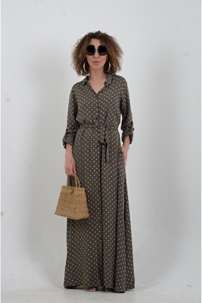 Zelish My Sister Πουκάμισο-φόρεμα με πουά από πολυεστέρα